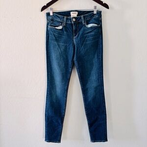 L'AGENCE Chantal Low Rise Skinny Women's Dark Vintage Blue Skinny Jeans Size‎ 28